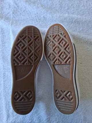 Zapatillas Converse blancas plataforma talla 39