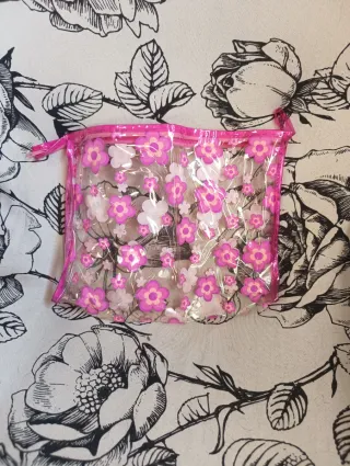 Pochette beauty astuccio fiori