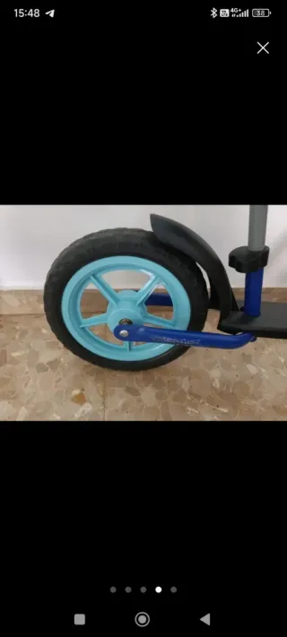 Bici sin pedales azul