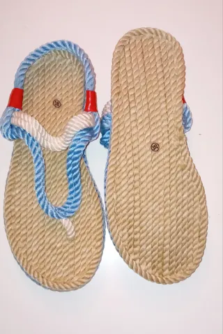 Sandalias de fibra talla 38