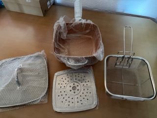 Freidora Acero Inox con Cesta - Nueva