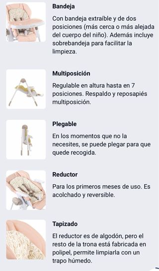 Trona Jane Mila Polipiel Rosa