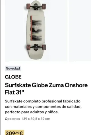 Surf skate globe