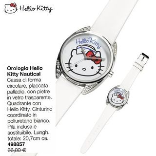 Orologio Hello Kitty Avon Nautical Bianco * leggi