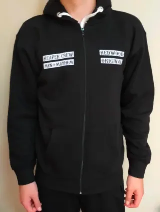 GERMÁN / SUDADERA NEGRA - SONS OF ANARCHY - L y XL