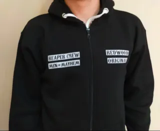 GERMÁN / SUDADERA NEGRA - SONS OF ANARCHY - L y XL