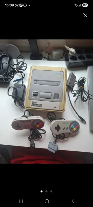 Super Nintendo Consola Beige + Mandos