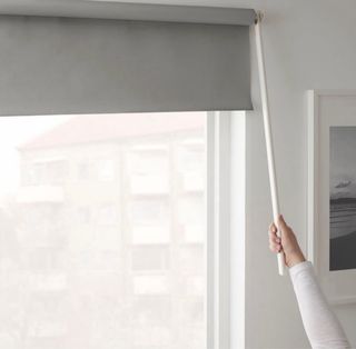 Estor gris opaco IKEA FRIDANS 60cm nuevo