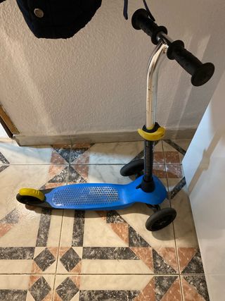 Patinete infantil 3 ruedas azul Decathlon