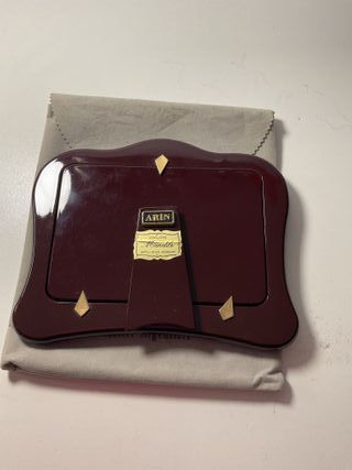 Cornice Portafoto Doppia ARIN Argento e Legno