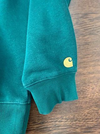 Sudadera Carhartt verde con cremallera