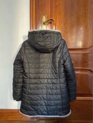 Chaqueta pelo reversible gris