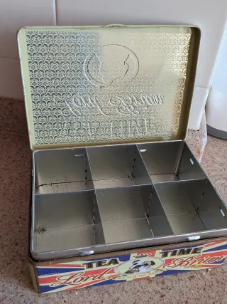 Caja de té Lord Brian estilo vintage