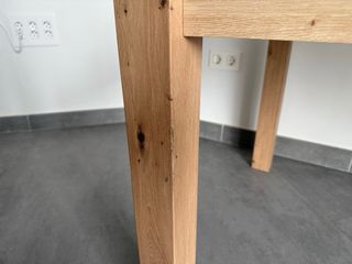 Mesa comedor extensible roble