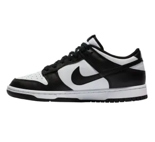 Nike Dunk Low Retro Cuero Blanco Negro