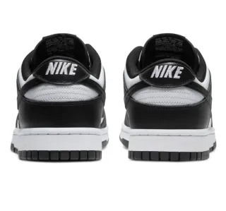 Nike Dunk Low Retro Cuero Blanco Negro