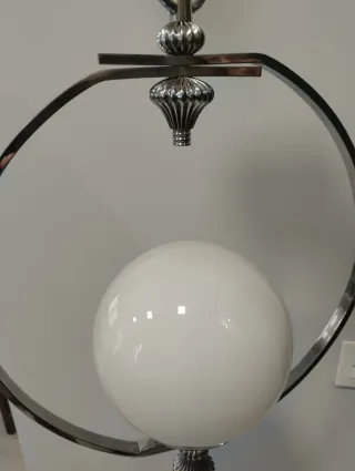 Lámpara colgante vintage esfera cristal