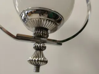 Lámpara colgante vintage esfera cristal