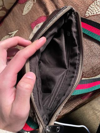 Bolso Marrón con Correa Multicolor