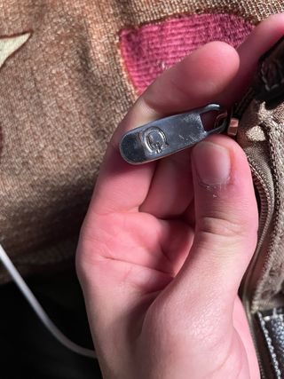 Bolso Marrón con Correa Multicolor