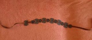 Cinturón Boho-Chic Ajustable Marrón Multicolor