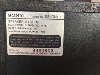 Sony Centrale + 2 Surround Altoparlanti