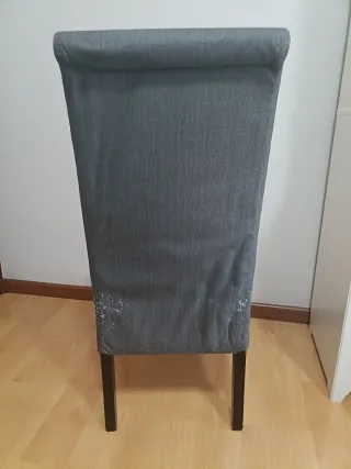 Sillas de comedor tela y madera