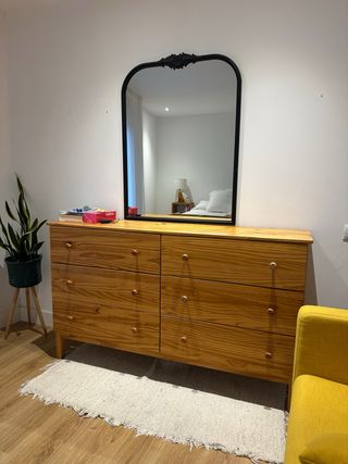 Cómoda de madera 6 cajones