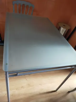 Mesa de cristal para cocina