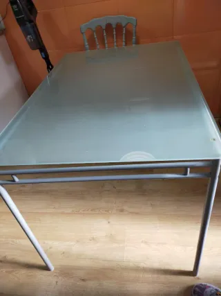 Mesa de cristal para cocina