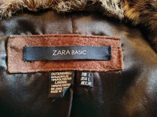 Chaqueta pelo Zara marrón, nueva.