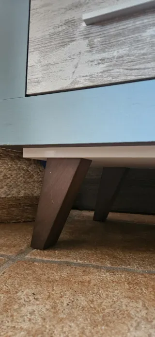 Cómoda Azul y Gris Clara