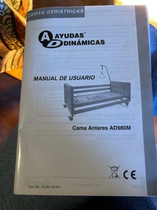 Cama geriátrica Antares madera y metal