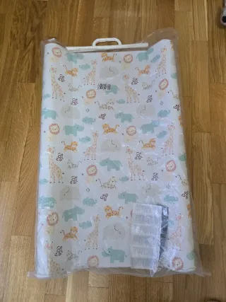 Cambiador bebé flexible estampado animales