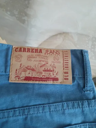 Jeans Carrera Uomo Vintage Blu