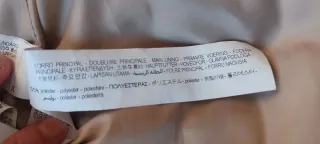 Abrigo plumífero beige