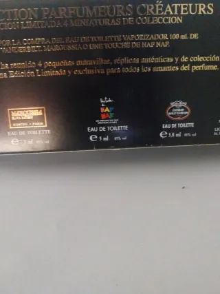 Lote 4 Miniaturas Perfume Colección