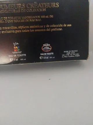 Lote 4 Miniaturas Perfume Colección