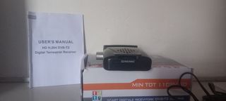 Ricevitore DVB-T2 Mini TDT 1108V SD 180° con PVR