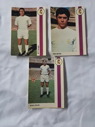 3 postales futbolistas Real Madrid