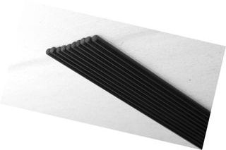 10 Varillas Fibra Carbono 5mm x 350mm