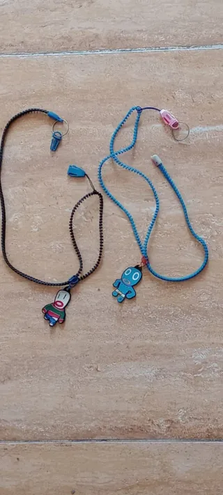 Colgantes corsa(white y blue)