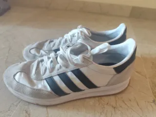Zapatillas Adidas Hombre Casual Gris Blanco