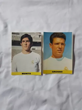 Postales futbolistas Real Madrid Benito y Grosso