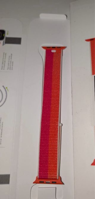 Correa Apple Watch 45mm Roja y Azul Marino