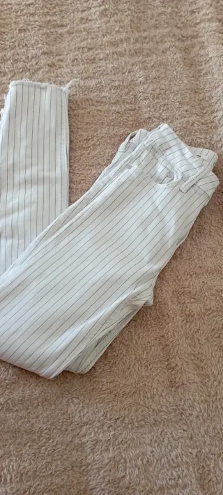 Pantalón mujer Mango rayas