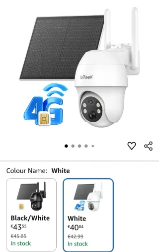 Cámara Vigilancia ioGeek Solar 4G