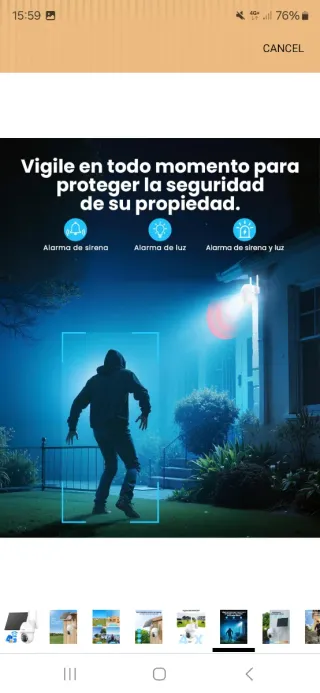 Cámara Vigilancia ioGeek Solar 4G