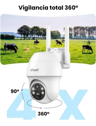 Cámara Vigilancia ioGeek Solar 4G