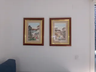 2 Quadri Originali ad Acquerello Paesaggio